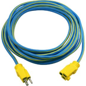 Clear Power 25ft Oil Resistant Heavy Duty Extension Cord 14/3 SJTOW, 3 Prong Grounded Plug, 15-Amp Power Cord for Farms and Ranches, Black, DCOC-0082-DC