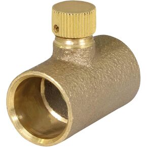 EDXD0012 1/2" No Lead Cast Brass Straight Drain Coupling with Cap