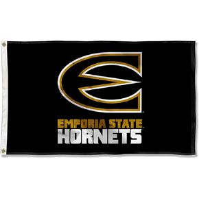 Emporia State Hornets Wordmark Large Grommet Banner Flag
