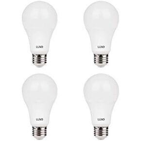 LUNO A19 Dimmable LED Bulb, 11W (75W Equivalent), 1100 Lumens, 2700K (Soft White), Medium Base (E26),UL & Energy Star (4-Pack)