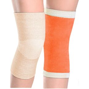 Thermal Knee Warmer with Warm Lining Stretch Knit Arthritic Knee Sleeves Night Sleep Knee Wrap Pad Brace Support Band