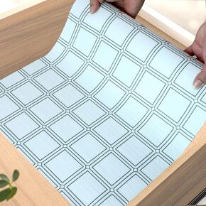 Kitchen Cabinet Liners Non Slip Waterproof Shelf Liners 14 Inch Wide X 20 Ft Drawer Liners Non Adhesive Washable Protect Cabinet Mat for Bathroom Pantry Cupboard Refrigerator