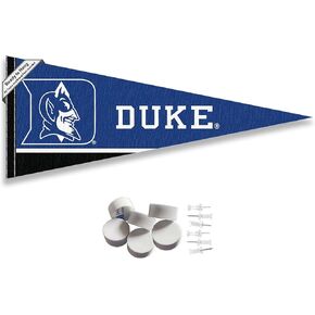 College Flags & Banners Co. Duke Blue Devils Pennant Flag and Wall Tack Mount Pads