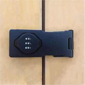 MINMHDONGX-Mechanical Password Rotating Buckle Lock with 3-Digit Password Combination Lock Suitable for Home School Office Mechanical Combination Cabinet Storage Cabinet Drawer and Closet (Black)
