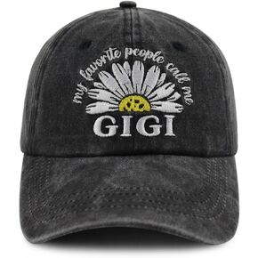 XacaYuerp My Favorite People Call Me Gigi Mimi Hat for Grandma Women, Funny Adjustable Embroidered Grandmother Baseball Cap