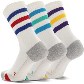 Ultrafun 3/4 Pairs Basketball Socks Men Cushioned Athletic Crew Socks Compression Sports Socks for Basketball Running