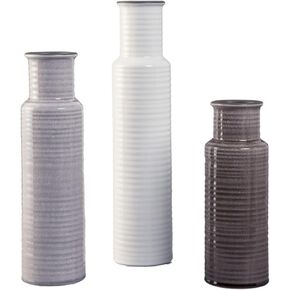 Signature Design by Ashley Marenda Ceramic 2 Piece Indoor & Outdoor Vase Set, Blue