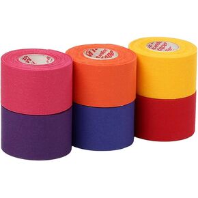 Mueller Athletic Tape Sports Tape, Bright Mix 6 rolls
