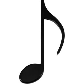 Broadway Gifts 8th Note Glossy Wooden Wall Decoration, Black, 1x4x9