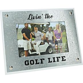 Pavilion Gift Company Livin' The Golf Life - 8.5x6.5 Inch Easel Back Picture Frame