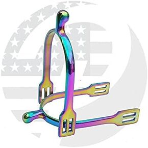Rainbow Multi Color Horse Spurs Horse Riding Spurs Light Weight