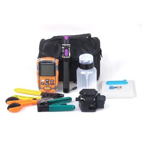 30km Visual Fault Locator, Fiber Power Meter and Optic Fiber Cleaver A-60C, FTTH Fiber Optic Tool Kit for CATV Engineering