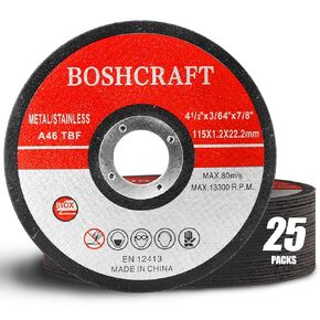 Cut Off Wheels 25 Pack,4-1/2 x .045 x 7/8 inch Cut Off Wheels Metal and Stainless Steel Cutting Wheel for Angle Grinder Ultra Thin Cut-Off Wheel Cutting Disc