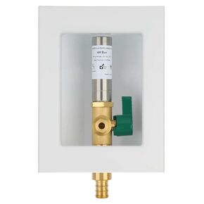 Ice Maker Outlet Box With Hammer Arrestor, Inlet 1/2 inch Thread or Sweat x Outlet 1/4 inch Compression, Absorb Shock And Reduce Noise