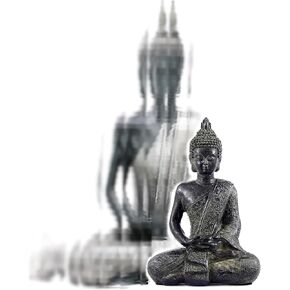 Bellaa Buddha Zen Sakyamuni Sitting Meditating Blessing Dhayana Mudra Handmade Sculpture