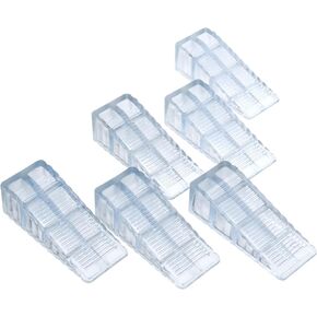 6 عبوات من إسفين سدادة إيقاف الباب، إسفين PVC ممتاز مضاد للانزلاق وقابل للتكديس، مناسب للفجوات التي تصل إلى 2.2 بوصة، مصدات أبواب مضادة للخدش لأسفل الباب على البلاط والخرسانة والسجاد والأرضيات الخشبية in Kuwait