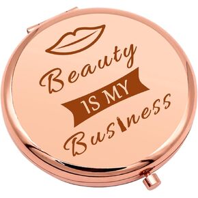 Nail Technician Gift Thank You Gift Compact Makeup Mirror for Beautician Nail Boss Nail Artist Gifts for Women Manicurist Gift Nail Tech Gift Folding Makeup Mirror Birthday Graduation Gifts