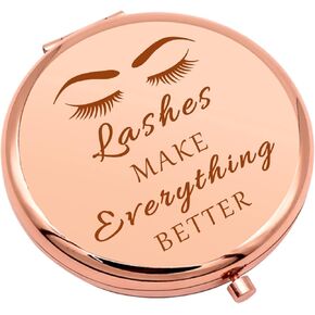 Nail Technician Gift Thank You Gift Compact Makeup Mirror for Beautician Nail Boss Nail Artist Gifts for Women Manicurist Gift Nail Tech Gift Folding Makeup Mirror Birthday Graduation Gifts