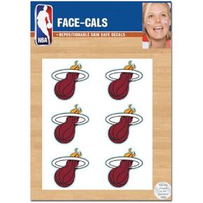 وشم وجه وينكرافت NBA Miami Heat Face، ألوان الفريق، مقاس واحد