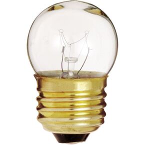 Satco S3606 120V Medium Base 7.5-Watt S11 Incandescent Lamp, Clear