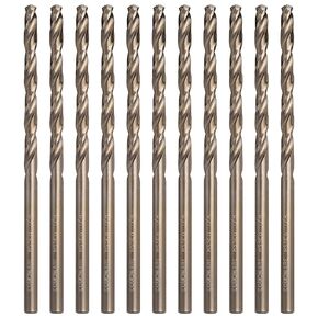 COMOWARE Cobalt Drill Bit Set - 13Pcs M35 High Speed Steel Twist Jobber Length Drill Bit for Hardened Metal, Stainless Steel, Cast Iron and Wood Plastic, 1/16"-1/4"
