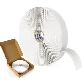 ADHES Premium Butyl Sealant Tape 1/2" x 30 'x 1/8", 5 Rolls White Butyl Rubber Sealant Tape for RVs, Vehicles, Marine and Home Repair – Ideal for Headlights, Windows, Doors, and Windshields