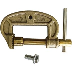 Tealover Ground Welding G Styles Earth Clamp Solid Brass Copper Grip Clip Clamp,300A