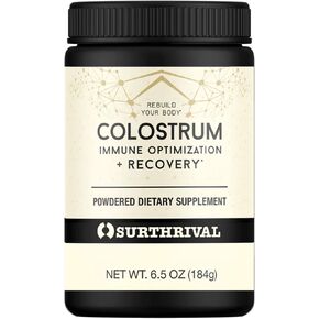 Surthrival: Colostrum Powder (6.5oz), Immune Optimization & Recovery, Powdered Dietary Supplement, Gut Health, Immune Support, Keto Friendly