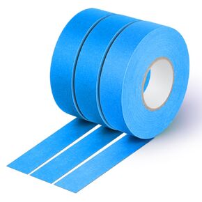 NETEHA 3 Rolls Painters Tape Masking Tape 0.78 Inch x 55 Yard, Heat Resistant No Residue Automotive Adhesive Tape for Automotive Paint and DIY Paint Projects (Blue)