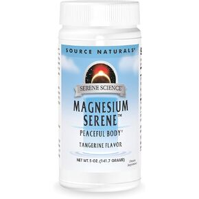 Source Naturals Serene Science Magnesium Serene, Peaceful Body*, Tangerine Flavored - 9 Ounce Powder