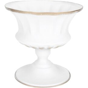 PRETYZOOM White Flower Arrangement Pot For Table Centerpiece, 4.7 Inches Urn Planter, Ceramic Flower Vase, Small Planter For Anniversary, Birthday, Wedding Decor