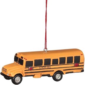 School Bus Ornament 3 3/4 IN. x 1-1/2 IN.