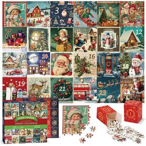 Puzzle advent calendar 2024 Advent puzzles for adults 2024 Puzzle advent calendar Advent calendar puzzle ,Christmas 24 Days Santa Countdown Calendar Puzzles ,Christmas 24 Days Santa Countdown Calendar Puzzles（27.5*19.7 inches.）