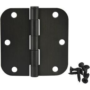 12 Pack - Cosmas Oil Rubbed Bronze Door Hinge 3.5" Inch x 3.5" Inch with 5/8" Inch Radius Corners - 37540