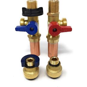 Washing Machine Valve with Water Hammer Arrestor and Push Fit 3/4" MHT [3179]