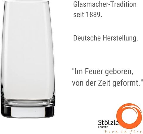 Stölzle Lausitz Set of 4 Glass Champagne Flutes (EXPERIENCE). Dishwasher Safe, Lead-Free Crystal Champagne Glasses (6.5Fl oz). Break-Resistant Mimosa Glasses, Mimosa Flutes - Genuine Stölzle Glassware in Saudi Arabia