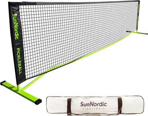13FT Portable Pickleball Net System, Family Practice Pickleball Polyester Net with Weather Resistant Metal Frame & Carrying Bag, Pickle Ball Net for All Weather Conditions Outdoor & Indoor in Saudi Arabia