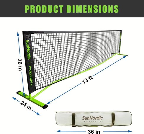13FT Portable Pickleball Net System, Family Practice Pickleball Polyester Net with Weather Resistant Metal Frame & Carrying Bag, Pickle Ball Net for All Weather Conditions Outdoor & Indoor in Saudi Arabia