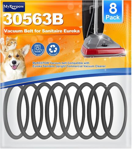 2 Pack Vacuum Belts for Sanitaire Commercial Upright SC679, Round Belt for Eureka Vacuum Cleaner,Replace Parts 30563B, 30563A in Saudi Arabia