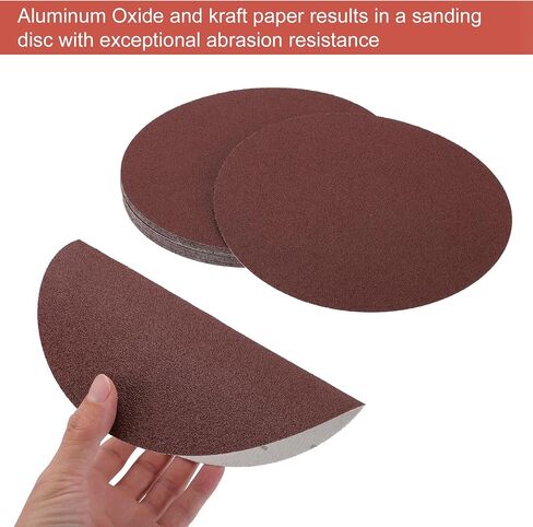 ACROPIX 8 Inch Sanding Discs Round Hook and Loop Sandpaper 40 Grits - 15 PCS in Saudi Arabia