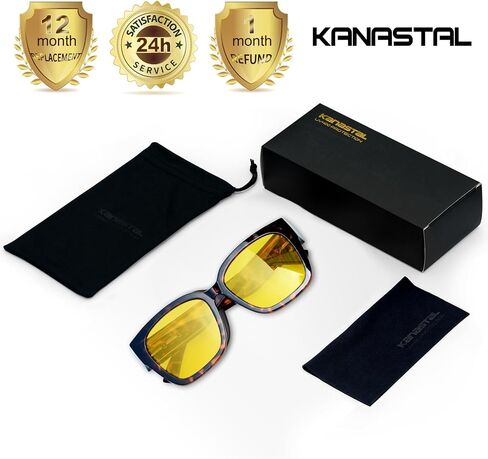 KANASTAL Polarized Fit Over Glasses Sunglasses for Women Square Wrap Around Sun Glasses UV Protection in Saudi Arabia