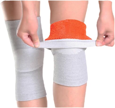 Thermal Knee Warmer with Warm Lining Stretch Knit Arthritic Knee Sleeves Night Sleep Knee Wrap Pad Brace Support Band in Kuwait