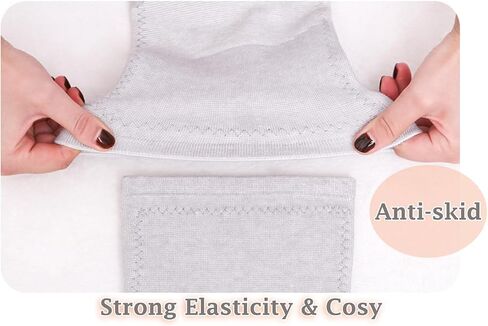 Thermal Knee Warmer with Warm Lining Stretch Knit Arthritic Knee Sleeves Night Sleep Knee Wrap Pad Brace Support Band in Kuwait