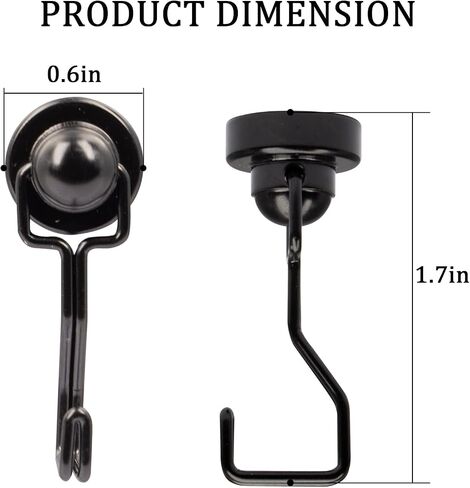 Heavy Duty Magnet Hooks for Cruise Cabin,Perfect Useful Strong Magnetic Ceiling Hooks,Magnetic Hanger for Cabins,Fridge,Grill(Pack of 10) in Saudi Arabia