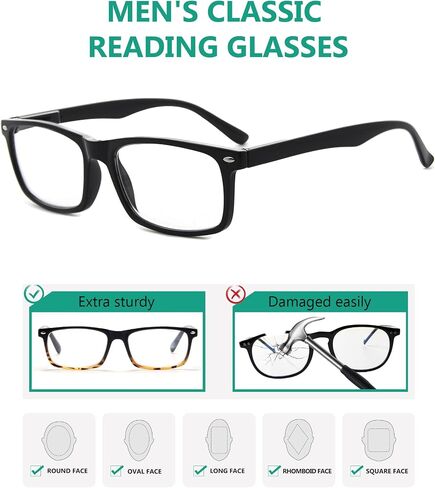 Eyekepper 10 عبوات من نظارات القراءة بمفصلات زنبركية وأذرع مطبوعة من الخشب المحبب تتضمن 2 نظارات شمسية للقراءة +1.75 in Kuwait