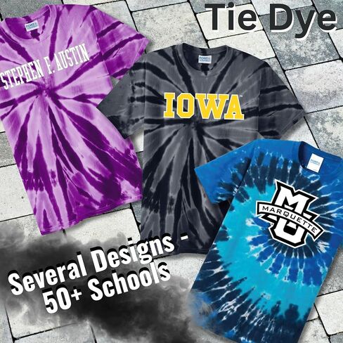 Tie Dye T-Shirt Unisex – Officially Licensed Collegiate Shirts in Saudi Arabia
