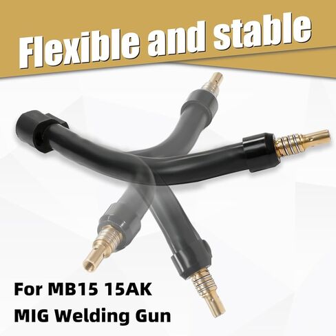 Flexible Mig Welding Neck, 360 Flexible Mig Gun Extension, 030 Inch 0.8mm M6 Nozzle Holder Diffuser and Guard and Torch Neck for MB15 15AK Flexible Mig Extension in Kuwait