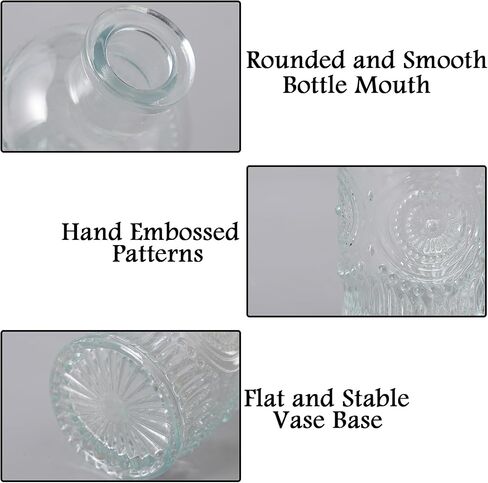 Bud Vases in Bulk 30, Glass Vases for Centerpieces, Small Vases for Flowers, Small Flower Vases for Centerpieces, Mini Vases, Vintage Vases, Clear Bud Vases for Wedding Table Decor in Saudi Arabia