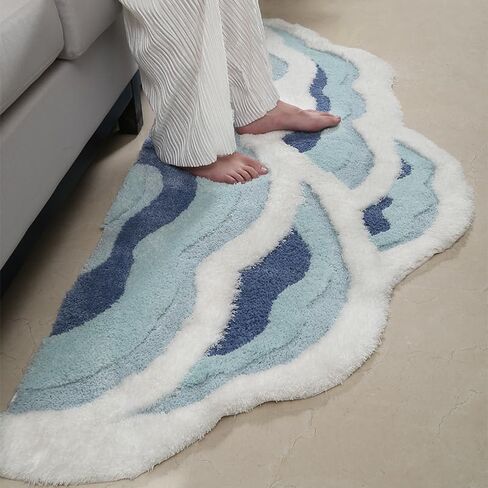 Moss Rug, Cute Moss Carpet, Washable and Soft Moss Rugs for Bedroom, Absorbent and Non-Slip Moss Bathroom Rug for Bedroom, Living Room, Bathroom in Saudi Arabia