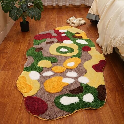 Moss Rug, Cute Moss Carpet, Washable and Soft Moss Rugs for Bedroom, Absorbent and Non-Slip Moss Bathroom Rug for Bedroom, Living Room, Bathroom in Saudi Arabia